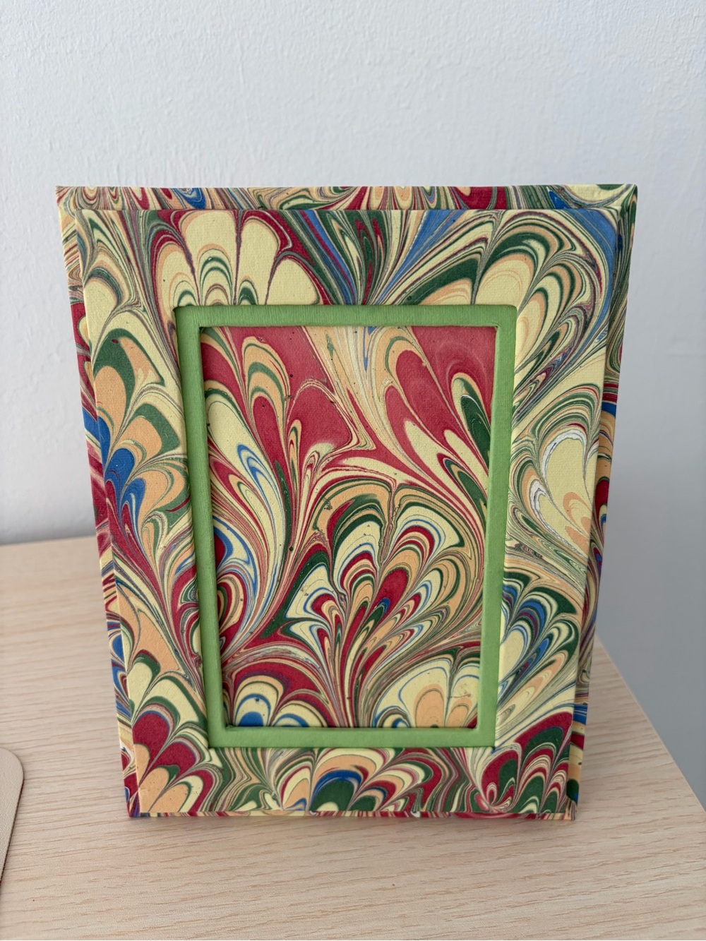Marbled Green Accent Picture Frame - Decorative Home Accent